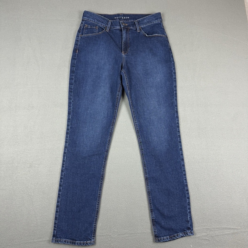 Mott and Bow Boyfriend Jeans Womens 29x30 Blue Denim Dark Wash Stretch‎
